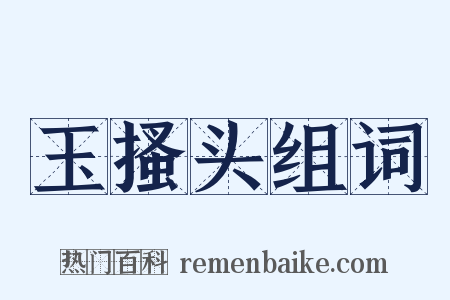 玉搔头组词是什么意思的图片